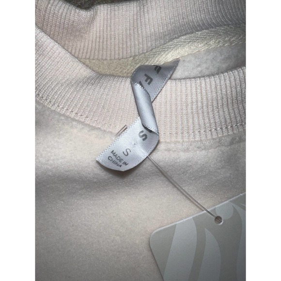 New Fabletics Rayne Polar Fleece Crewneck Oats size S - Picture 5 of 7